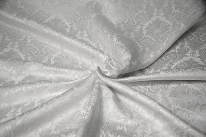 Vintage Damask Brocade Fabric by the Yard | Cotton Look Damask Fabric | 60" Wide | 100% Polyester |