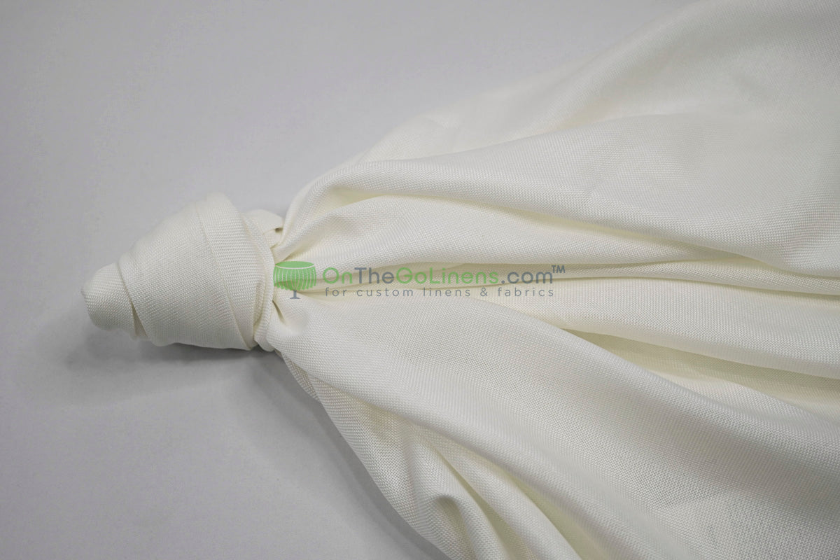 Vintage Linen Event Drapery Panels | Imitation Burlap Curtains | Washable 100% Polyester Burlap |