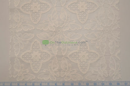 Butterfly Embroidery Cotton Fabric