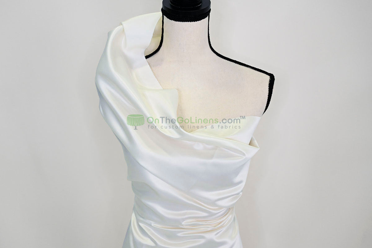 Lamour Satin Fabric by the Yard & Bolt | 100% Polyester Semi Dull Heavy Satin Fabric | 60" Wide | Multiple Colors |