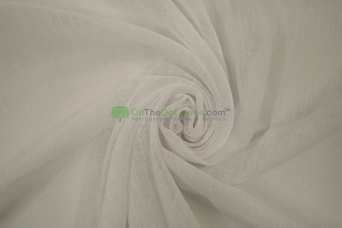 108" Turkish Sheer Fabric by the Yard | Four Colors Available | 100% Polyester |