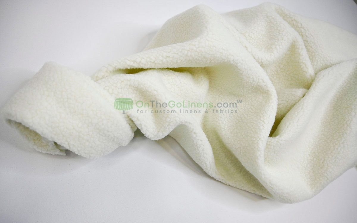 Sherpa Fleece Fabric | Plush Comfort Fabric for Linens & Cozy Essentials