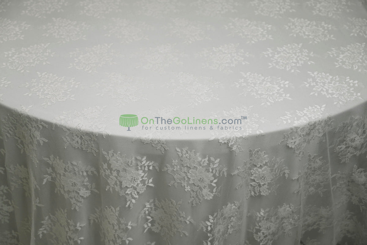Chantilly Lace Fabric | Elegant Floral Lace | Lightweight & Sheer | Ideal for Bridal & Evening Wear