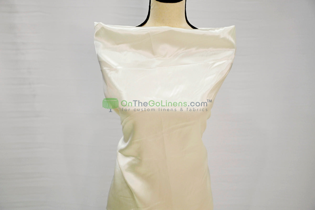 Charmeuse Satin Table Linens, Table Overlays, Table Drapes and Banquets | Multiple IFR Satin Colors |
