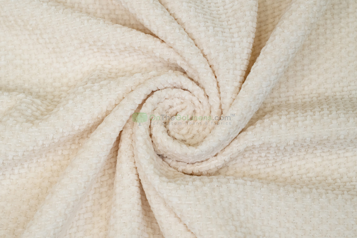 Cozy Chenille Upholstery Fabric by the Yard | Soft Woven Polyester for Furniture & Home Décor