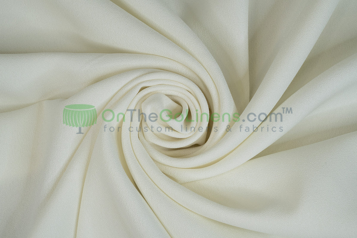 Polyester Crepe Fabric by the Yard 60" Wide 100% Polyester