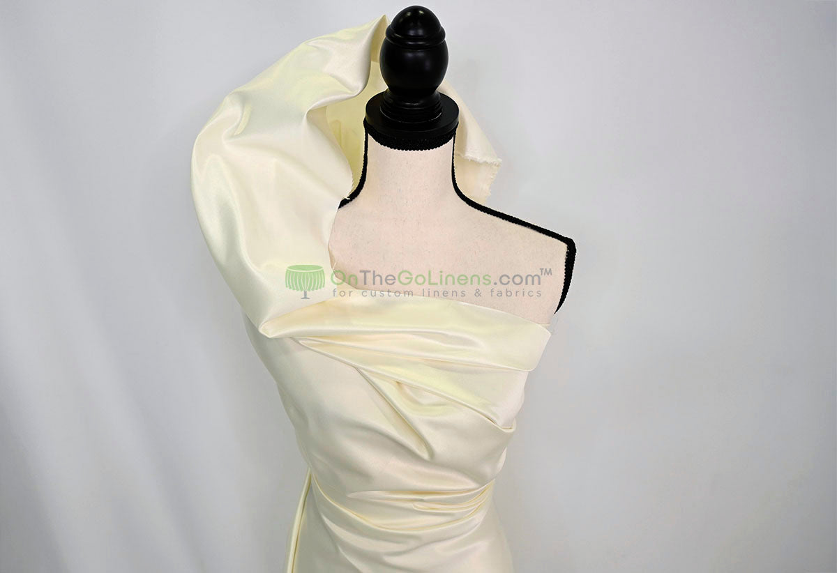 Lamour Satin Fabric by the Yard & Bolt | 100% Polyester Semi Dull Heavy Satin Fabric | 60" Wide | Multiple Colors |