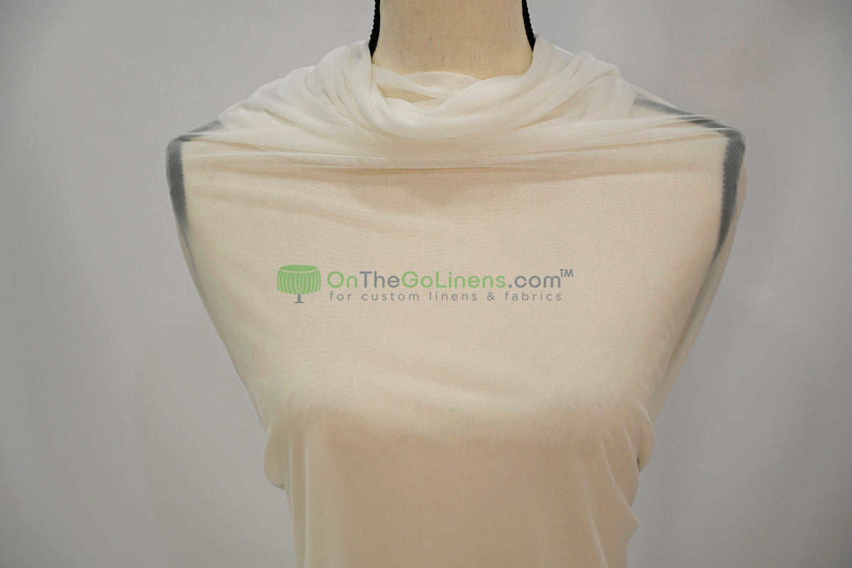 Power Mesh Spandex Fabric by the Yard | 60" Wide | Multiple Colors | 80/20 Nylon Spandex Blend |