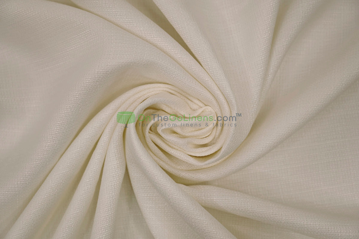 Rustic Linen Event Drapery Panels | Faux Linen Curtains | 100% Polyester | Multiple Colors |