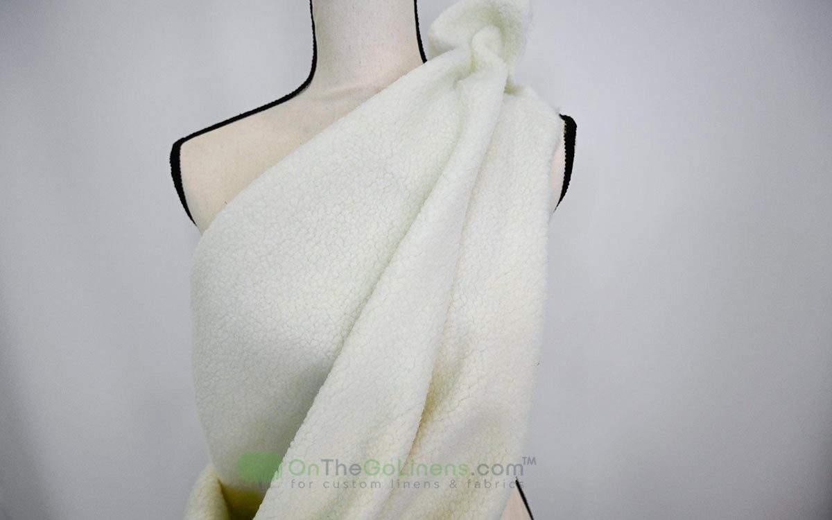 Sherpa Fleece Fabric | Plush Comfort Fabric for Linens & Cozy Essentials