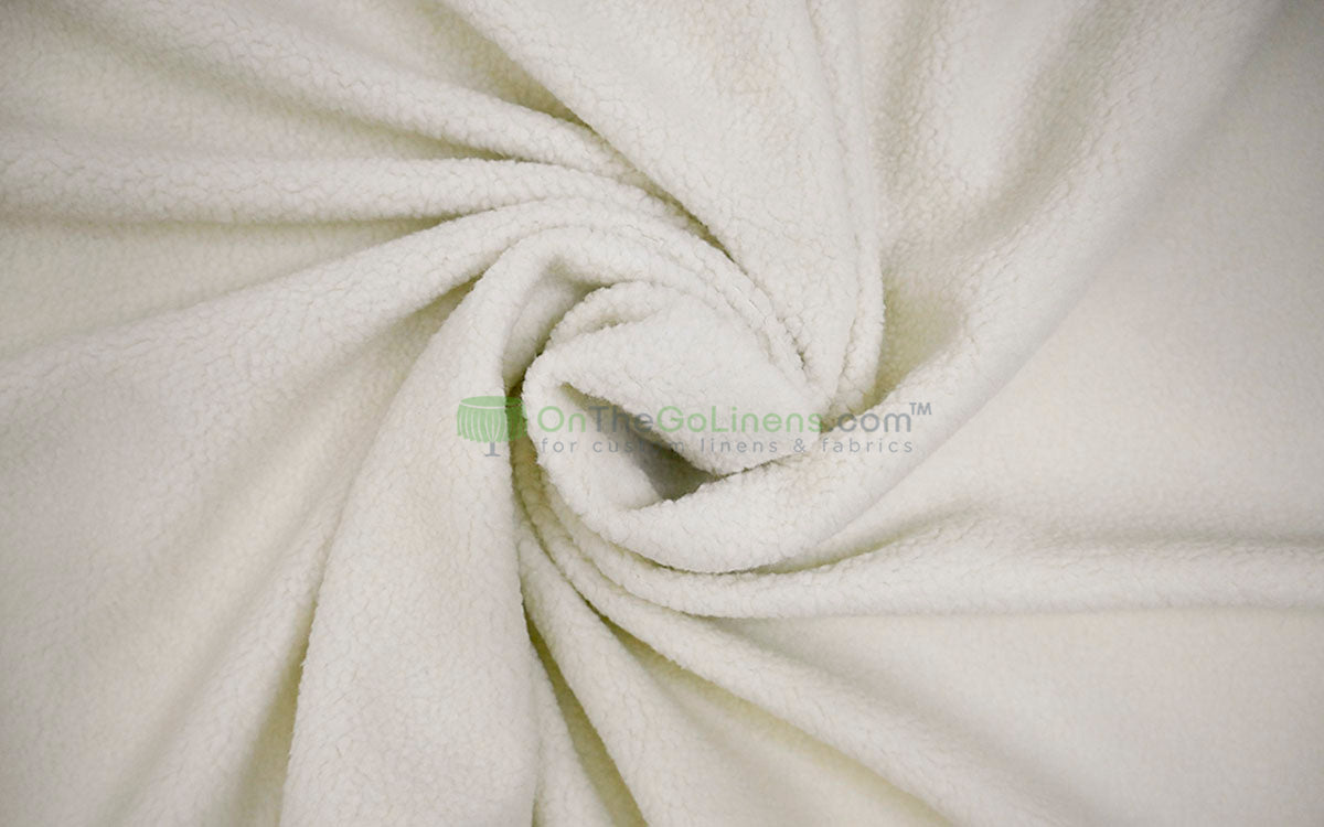 Sherpa Fleece Fabric | Plush Comfort Fabric for Linens & Cozy Essentials