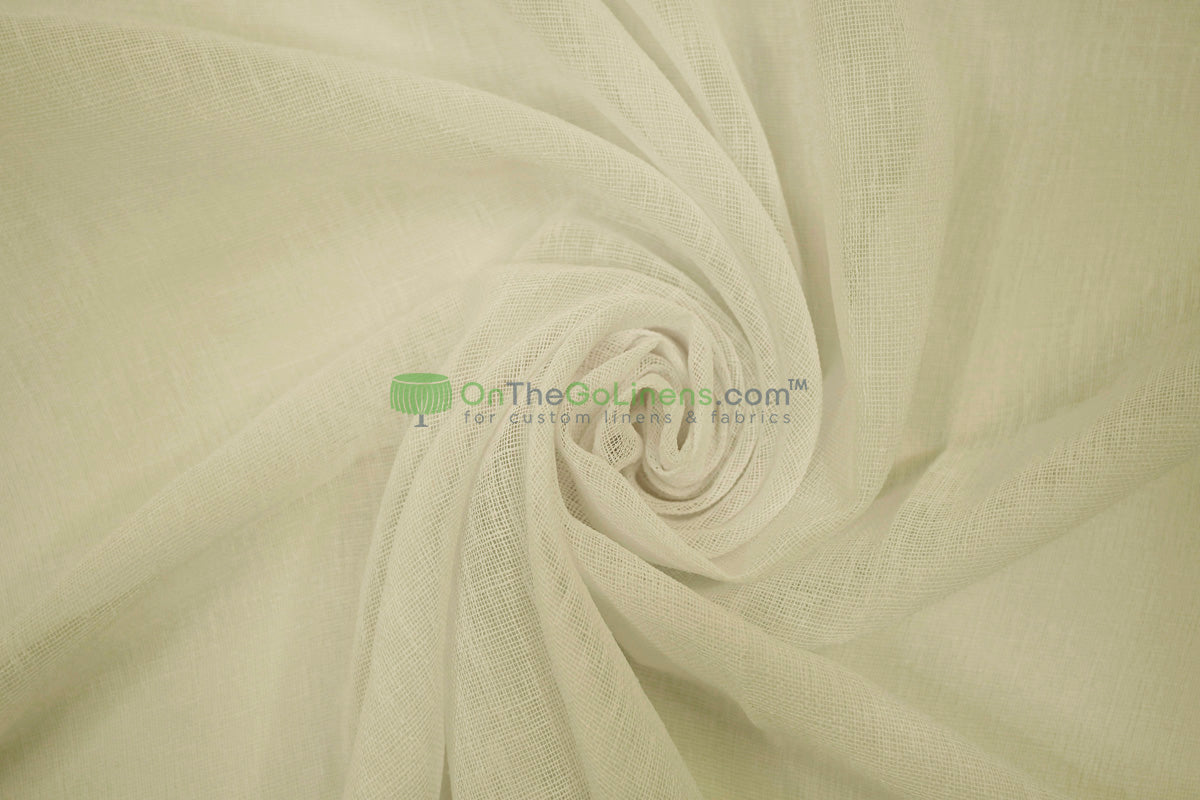 108" Turkish Sheer Fabric by the Yard | Four Colors Available | 100% Polyester |