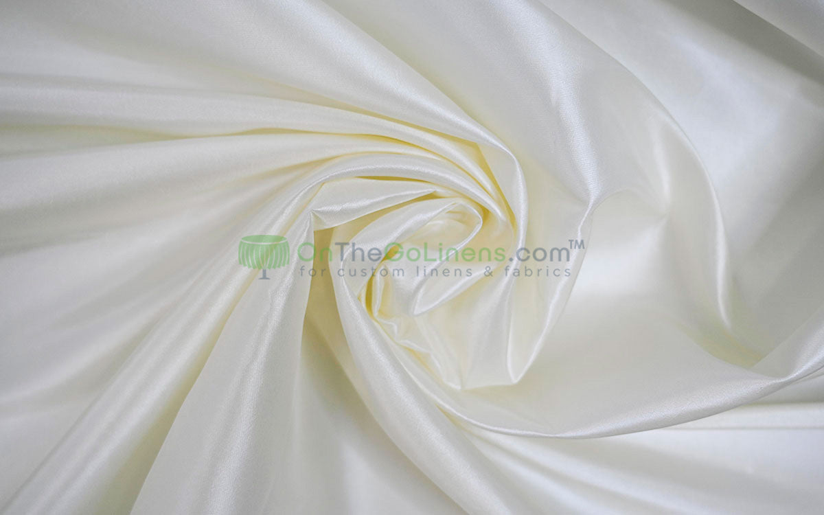 Taffeta Fabric by the Yard | Non Stretch Taffeta | 60" Wide | 75 Colors Available | Wholesale Bolt Available |