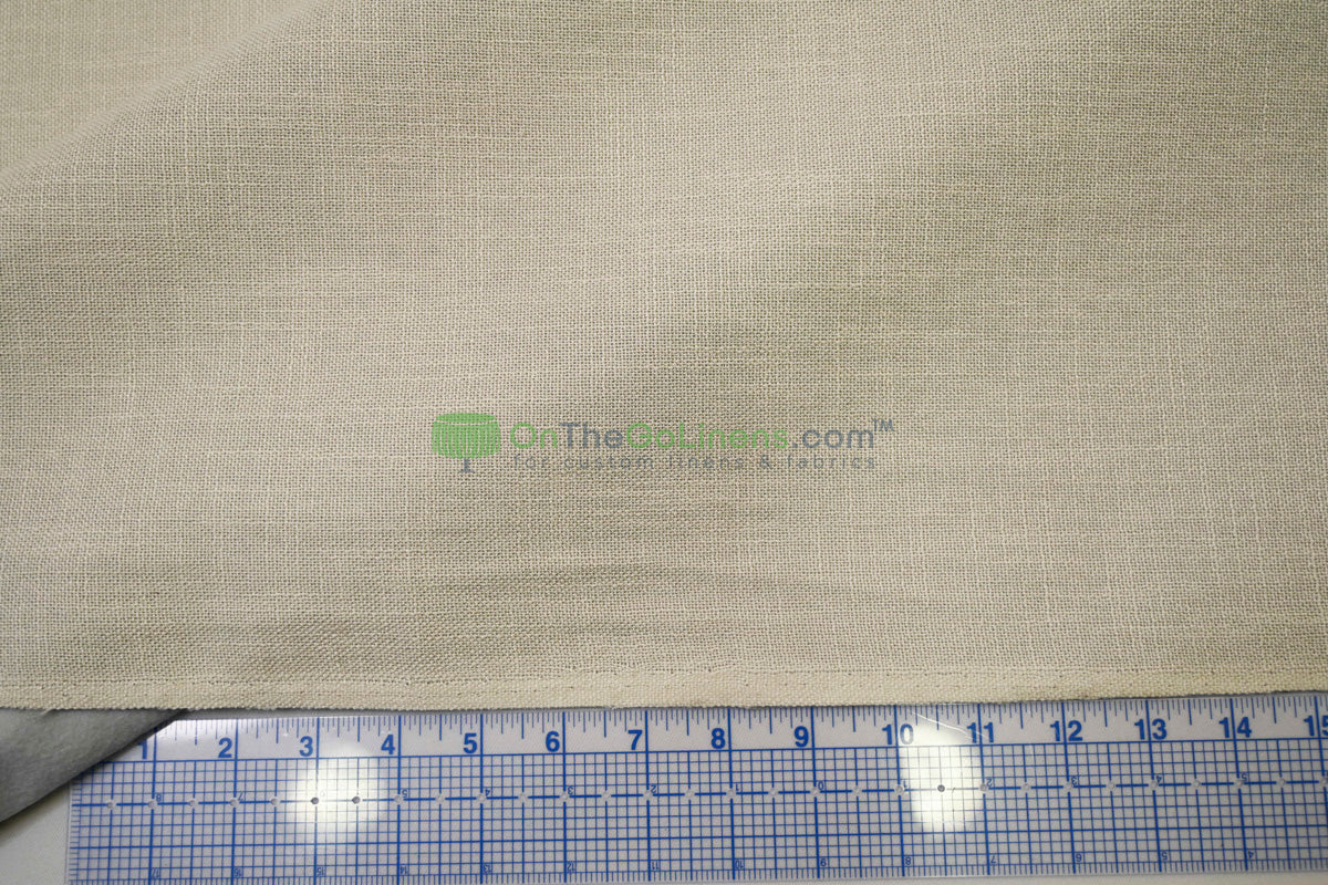Upholstery Weight Poly Linen Fabric | Durable Backed Linen | 60" Wide | Non Woven Backing | Ideal for Upholstery, Cushions & Drapery