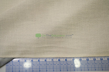 Upholstery Weight Poly Linen Fabric | Durable Backed Linen | 60" Wide | Non Woven Backing | Ideal for Upholstery, Cushions & Drapery