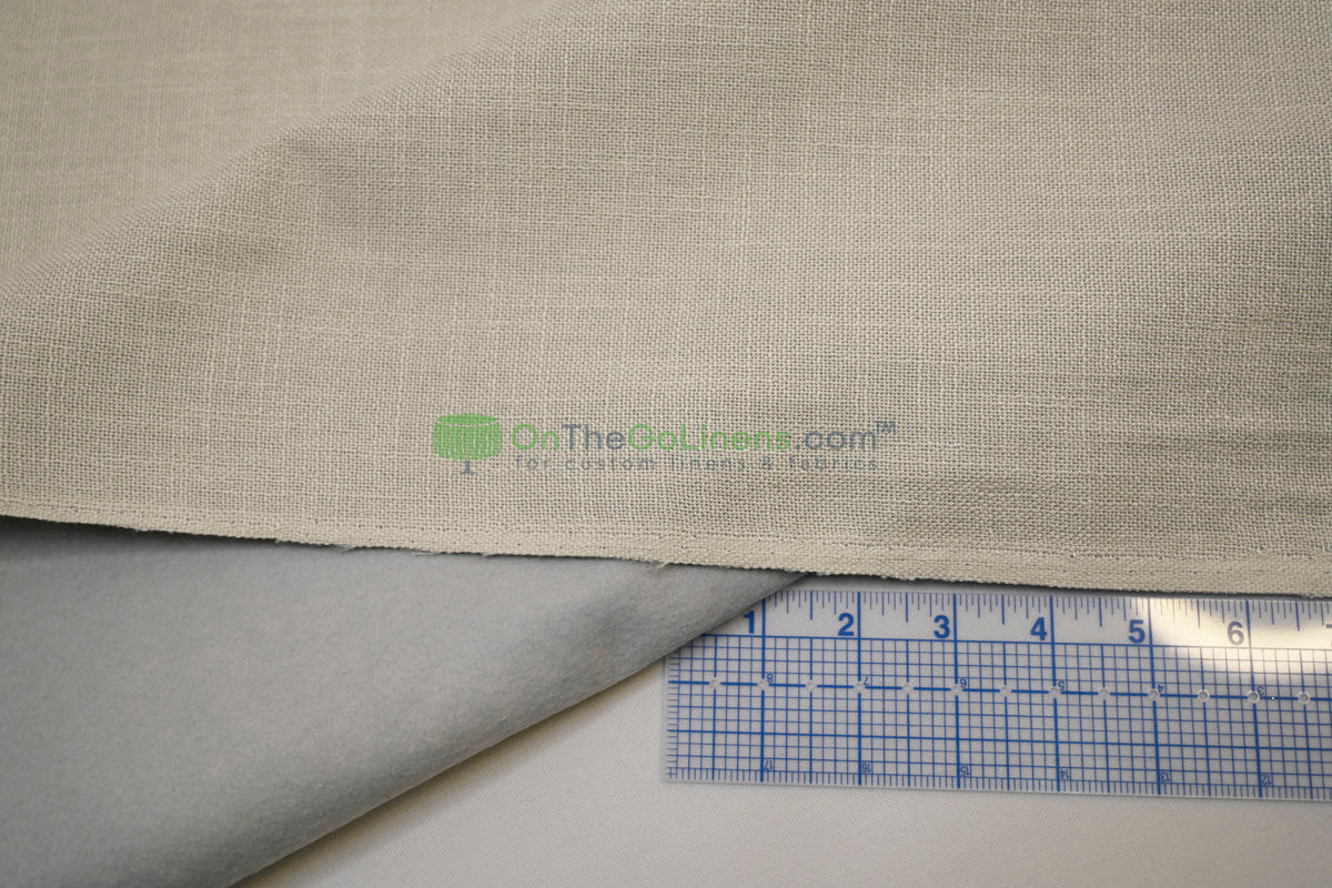 Upholstery Weight Poly Linen Fabric | Durable Backed Linen | 60" Wide | Non Woven Backing | Ideal for Upholstery, Cushions & Drapery