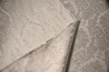 Vintage Damask Brocade Table Napkins | Cotton Look Damask Napkins | White Ivory Blush | 100% Polyester |