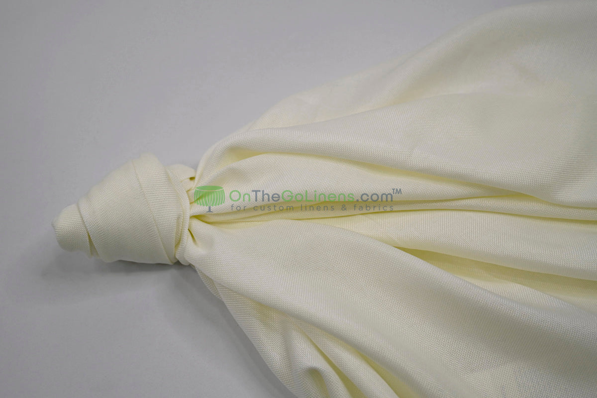 Vintage Linen Event Drapery Panels | Imitation Burlap Curtains | Washable 100% Polyester Burlap |