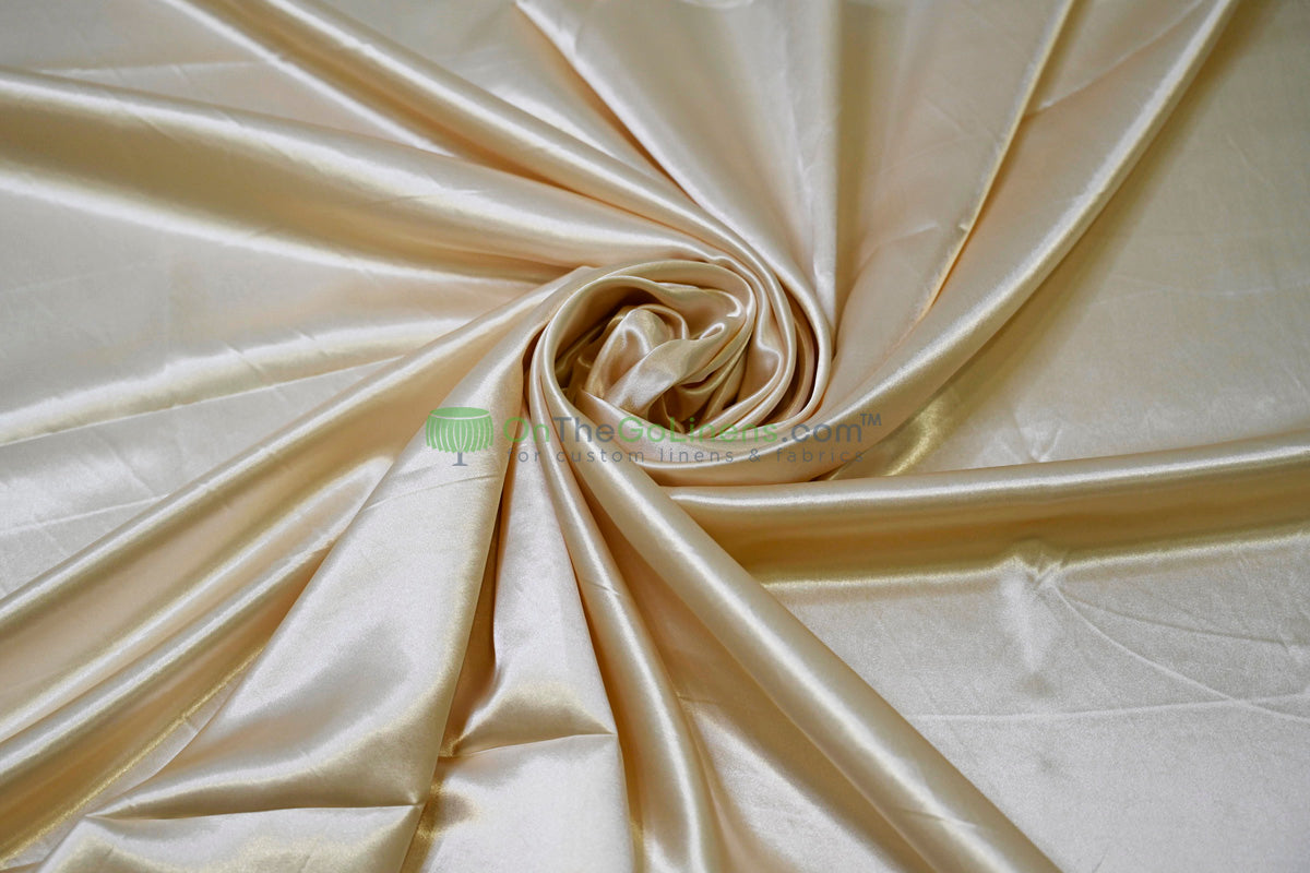 Charmeuse Satin Table Linens, Table Overlays, Table Drapes and Banquets | Multiple IFR Satin Colors |