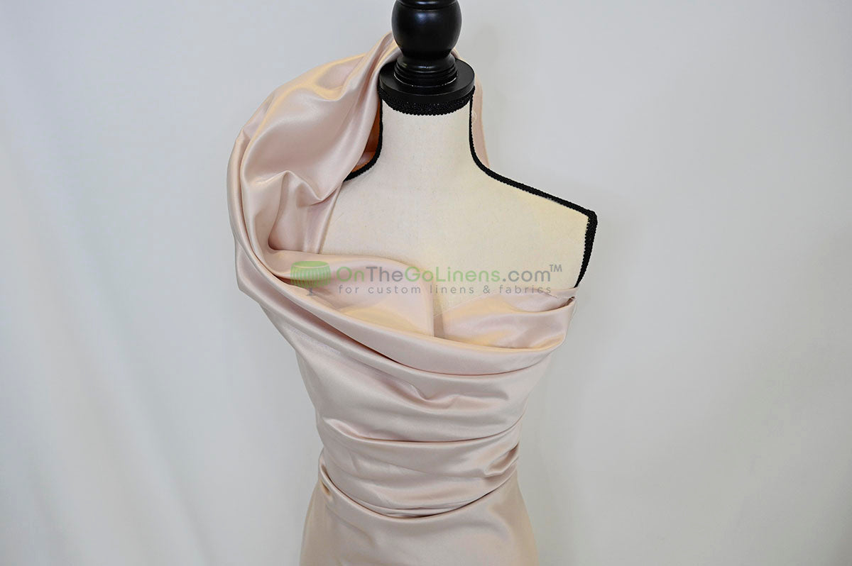 Lamour Satin Fabric by the Yard & Bolt | 100% Polyester Semi Dull Heavy Satin Fabric | 60" Wide | Multiple Colors |