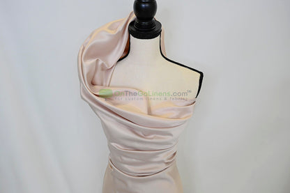 Lamour Satin Fabric by the Yard & Bolt | 100% Polyester Semi Dull Heavy Satin Fabric | 60" Wide | Multiple Colors |