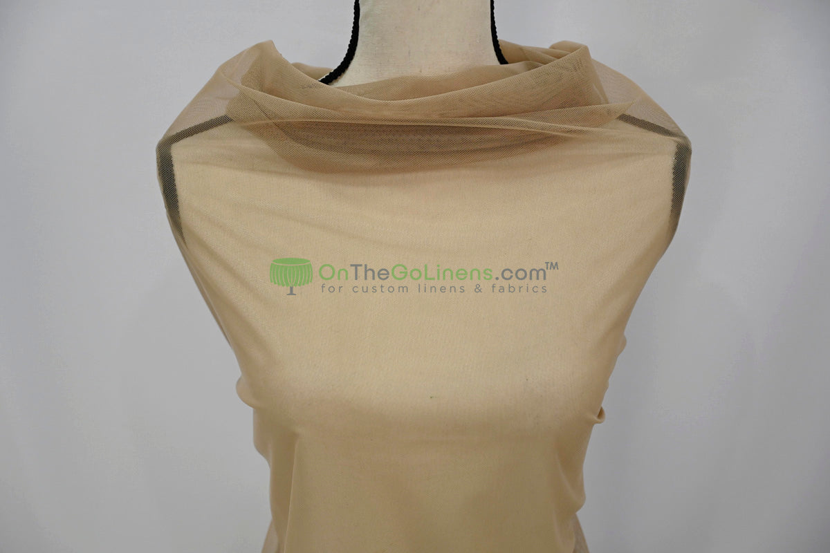 Power Mesh Spandex Fabric by the Yard | 60" Wide | Multiple Colors | 80/20 Nylon Spandex Blend |
