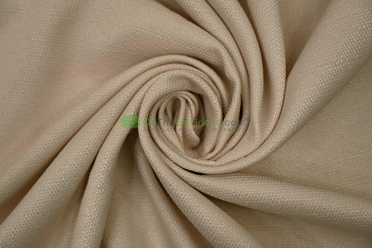 Rustic Linen Event Drapery Panels | Faux Linen Curtains | 100% Polyester | Multiple Colors |