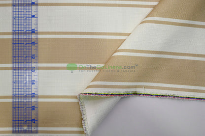 Rustic Linen Stripe Fabric