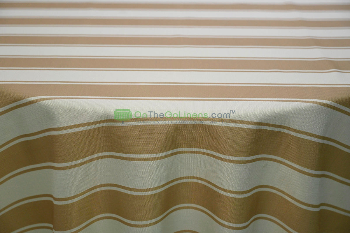 Rustic Linen Stripe Fabric