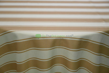 Rustic Linen Stripe Fabric