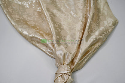 Floral Jacquard Satin Fabric by the Yard | Isabella Floral Jacquard | 60 Wide | Rose Jacquard Satin Fabric |
