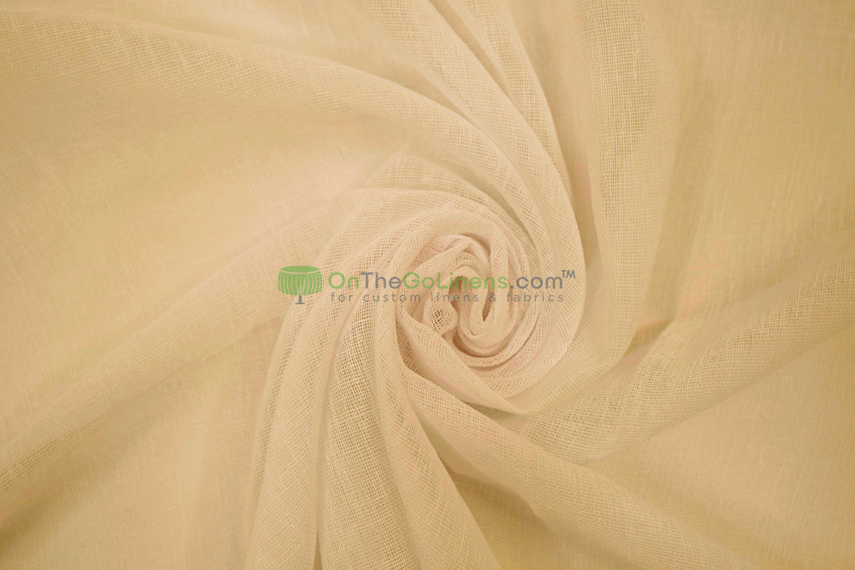 108" Turkish Sheer Fabric by the Yard | Four Colors Available | 100% Polyester |