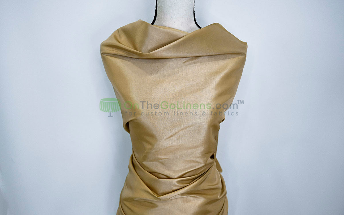 Taffeta Fabric by the Yard | Non Stretch Taffeta | 60" Wide | 75 Colors Available | Wholesale Bolt Available |