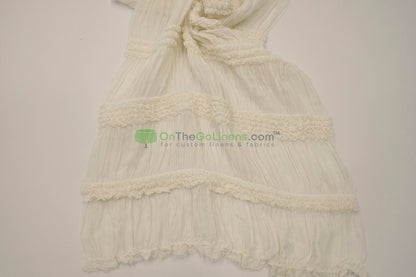 Pleated Ruffle Chiffon Fabric