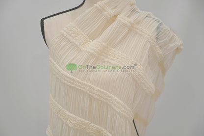 Pleated Ruffle Chiffon Fabric