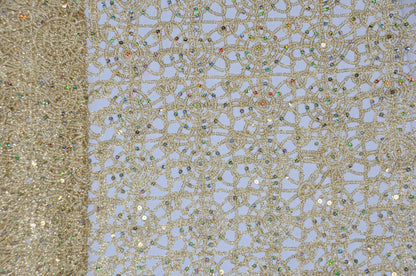 Chemical Lace Chain Embroidery Fabric by the Yard & Wholesale Lace Bolt