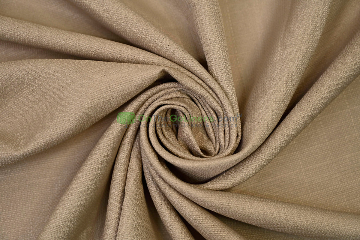 Rustic Linen Event Drapery Panels | Faux Linen Curtains | 100% Polyester | Multiple Colors |