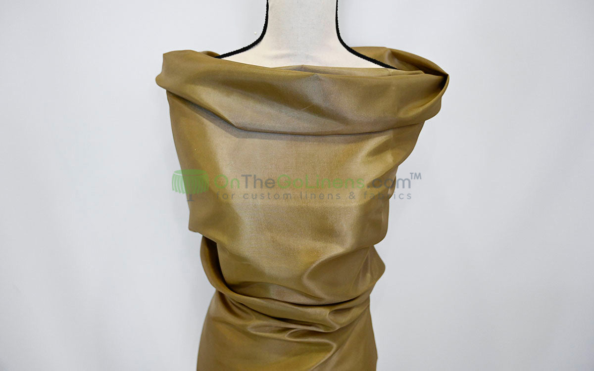 Taffeta Fabric by the Yard | Non Stretch Taffeta | 60" Wide | 75 Colors Available | Wholesale Bolt Available |
