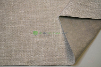 Upholstery Weight Poly Linen Fabric | Durable Backed Linen | 60" Wide | Non Woven Backing | Ideal for Upholstery, Cushions & Drapery