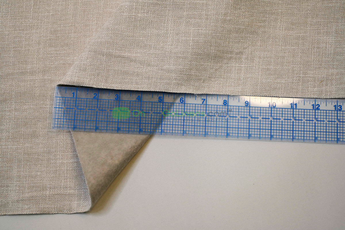 Upholstery Weight Poly Linen Fabric | Durable Backed Linen | 60" Wide | Non Woven Backing | Ideal for Upholstery, Cushions & Drapery