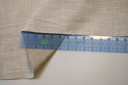 Upholstery Weight Poly Linen Fabric | Durable Backed Linen | 60" Wide | Non Woven Backing | Ideal for Upholstery, Cushions & Drapery