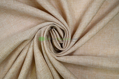 Vintage Linen Event Drapery Panels | Imitation Burlap Curtains | Washable 100% Polyester Burlap |