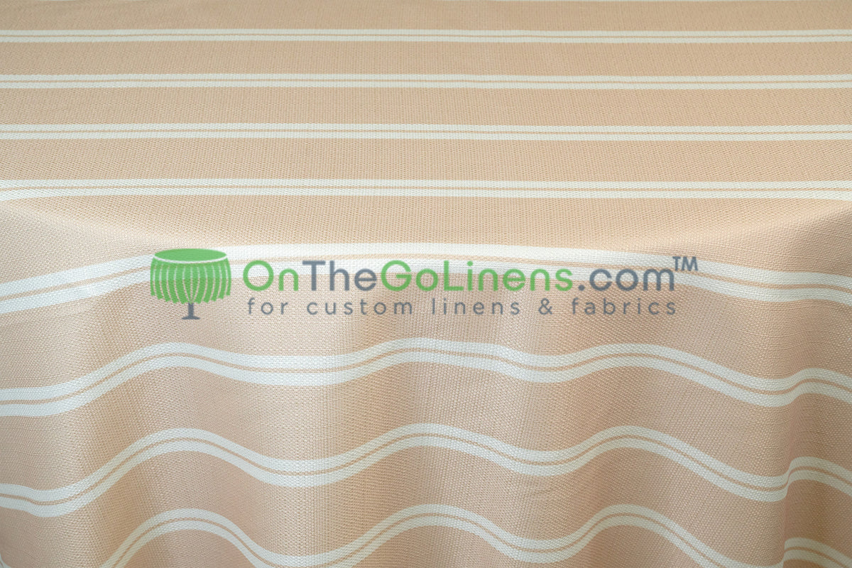 Monarch Stripe Tablecloths & Table Linens 100% Polyester for Weddings & Events