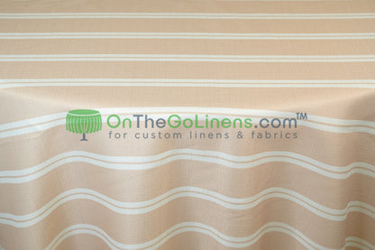 Monarch Stripe Tablecloths & Table Linens 100% Polyester for Weddings & Events