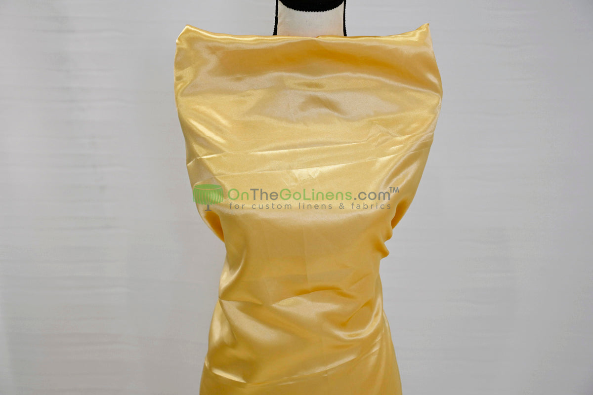 Charmeuse Satin Table Linens, Table Overlays, Table Drapes and Banquets | Multiple IFR Satin Colors |