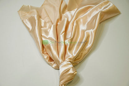 Stretch Charmeuse Fabric by the Yard | Silky Soft Stretch Satin Fabric | 4% Spandex | Multiple Colors |