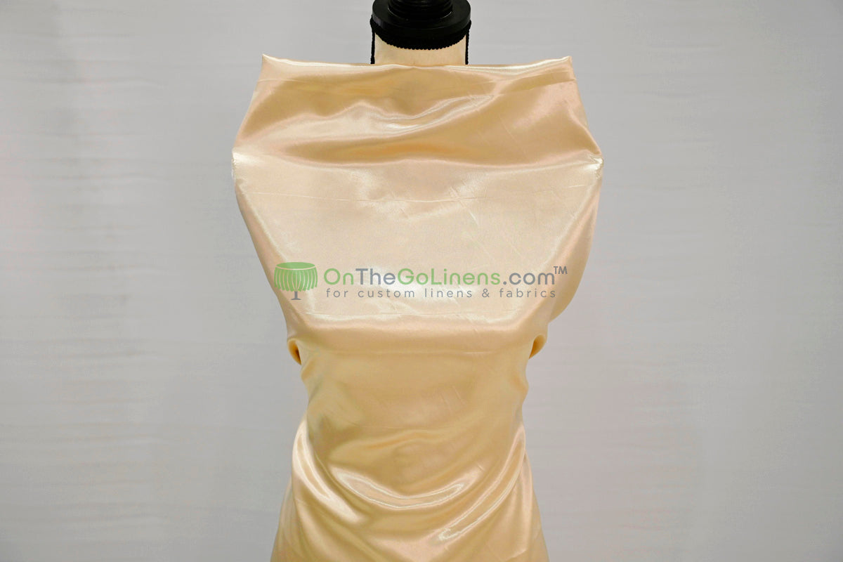 Stretch Charmeuse Fabric by the Yard | Silky Soft Stretch Satin Fabric | 4% Spandex | Multiple Colors |