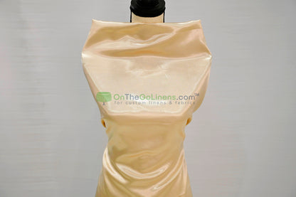 Stretch Charmeuse Fabric by the Yard | Silky Soft Stretch Satin Fabric | 4% Spandex | Multiple Colors |