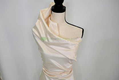 Lamour Satin Fabric by the Yard & Bolt | 100% Polyester Semi Dull Heavy Satin Fabric | 60" Wide | Multiple Colors |