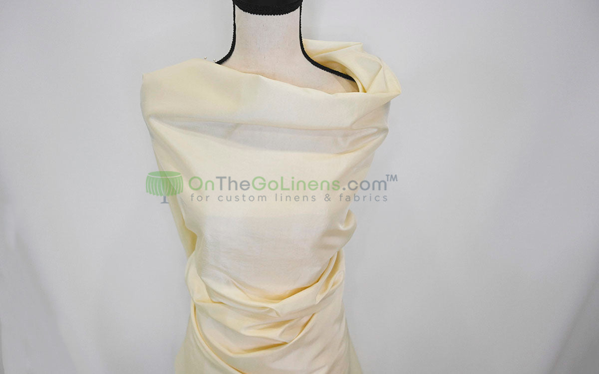 Taffeta Fabric by the Yard | Non Stretch Taffeta | 60" Wide | 75 Colors Available | Wholesale Bolt Available |